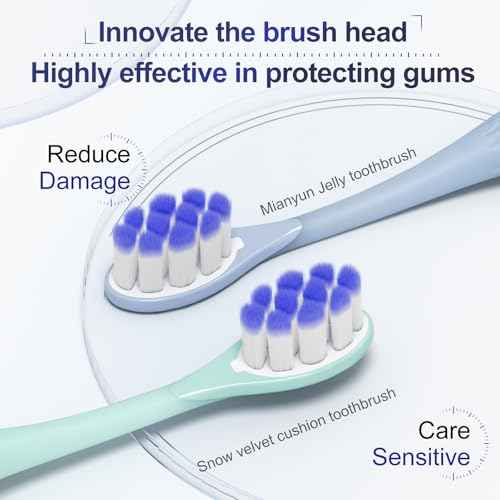 Extra Soft Toothbrushes for Adults,Ultra Soft Bristle Clean and Care for The Oral Cavity£¬Manual Toothbrush ¡¼2 Pack¡½