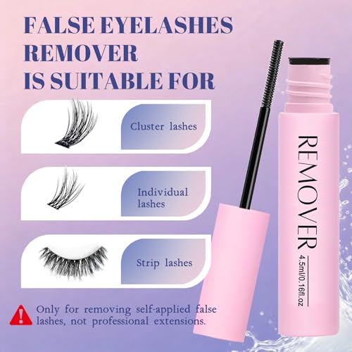 Gentle Lash Remover for Lash Clusters - Non-Irritating Formula