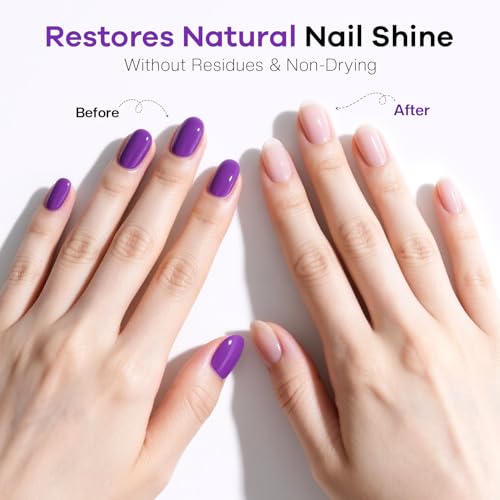 Glamonade Acetone Nail Polish Remover with Grape Seed Oil - 8 Fl Oz