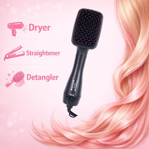 3-in-1 Hair Dryer Brush with Ionic Technology & Paddle Design