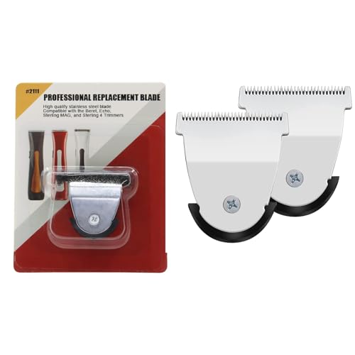 Audoc Silver 2-Pack Replacement Blades for Wahl Sterling Mag Trimmers - Model 2111