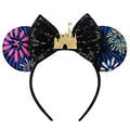 RAZKO Mouse Ears Headband with Sequin Bow