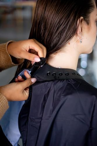 FRAMAR Black Cutting Cover Hair Cutting Cape for Adults, 57x45 in