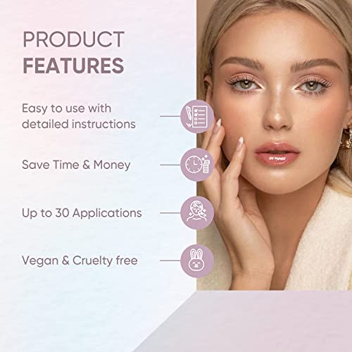 Libeauty Brow Lamination Kit Lash Lift Kit Lasting 8 Weeks Sachet Disposable Upgraded Version Curling Perming Wave Lotion & Liquid Set Home Perm Kit