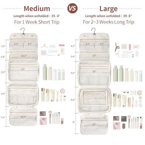 PACKISM Hanging Travel Toiletry Bag and TSA Approved Clear Bag, Bundle Sales