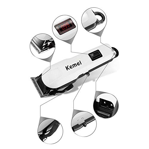 KEMEI Professional Cordless Hair Clipper for Men