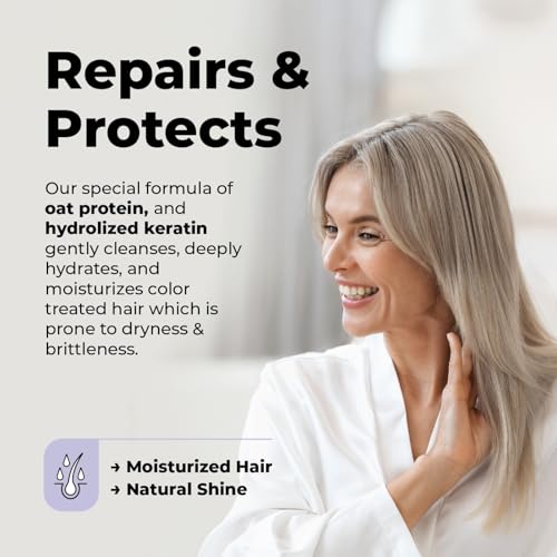 Purple Shampoo & Conditioner Set for Blonde & Silver Hair - 17 fl oz