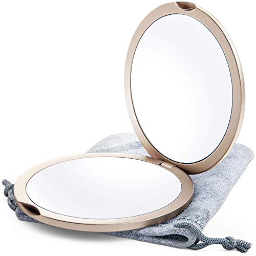 4" Compact Travel Makeup Mirror with 1x/10x Magnification