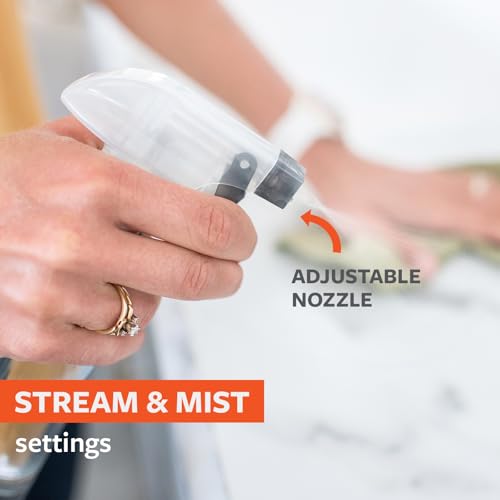 Gray 16oz Refillable Glass Spray Bottle with Bamboo & Silicone - Multi-Use