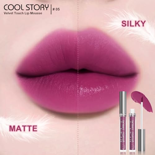 Matte Velvet Lip Mousse #05 Violet Pitaya Blaze - Waterproof