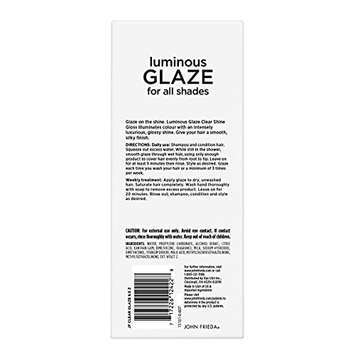 John Frieda Luminous Glaze Clear Shine Gloss 6.5 oz