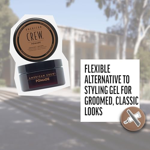 American Crew POMADE FOR HOLD AND SHINE 3 OZ for Men | Men's, Like Styling Gel, High Shine