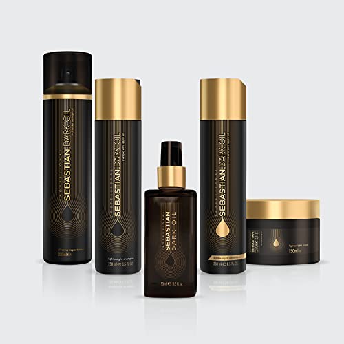 Sebastian Professional Dark Oil Lightweight Hair Styling Oil | Nourishing Blend of Natural Oils for a Smooth, Sleek Finish