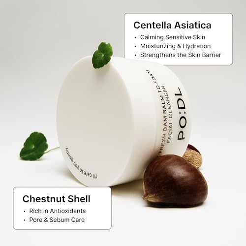 PO:DL Balm to Foam Cleanser for Makeup & Sunscreen Removal | Deep Cleansing Face Wash | Exfoliating Pore Care Sebum Control Moisture Balance | Vegan Zero Irritation | Korean Skincare 4.39 fl oz