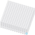 Zhehao 200 Pcs Mini Spray Bottles 2 ml Clear Glass Perfume Bottles Refillable Fine Mist Perfume Atomizer Portable Empty Sample Containers for Cleaning, Essential Oils, Travel (Clear Cap)