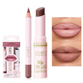 USHAS 2-in-1 Waterproof Matte Lipstick & Lip Liner Set 1 Pack - Long Lasting, Vegan Makeup Kit