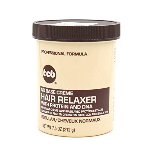 TCB No Base Hair Relaxer Creme, Regular 7.5 oz – Silky Smooth Results