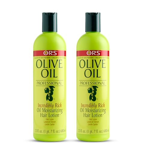 ORS Olive Oil Professional Incredibly Rich Oil Moisturizing Hair Lotion 23 Ounce (Pack of 2)