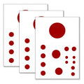 Japan Flag Sticker 11.7x8.3 Decal, 3 Pack (45 pcs)