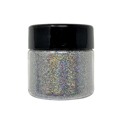 Holographic Silver Biodegradable Cosmetic Glitter 0.75 oz
