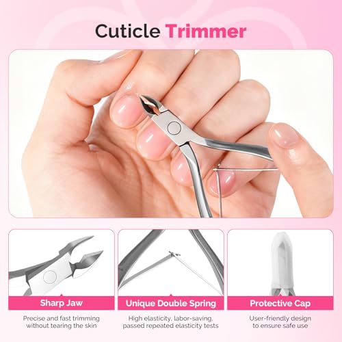 MelodySusie Lavender Nail Care Kit 13Pcs Nail Prep & Cuticle Remover Set