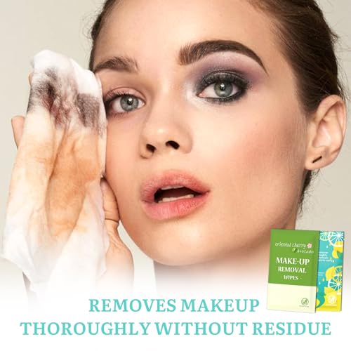 Makeup Remover Wipes 64 Pack - Gentle Face Cleansing Towelettes
