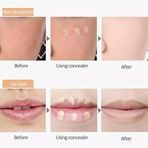 GCDAT Tri-Color Concealer Palette for Dark Skin - Full Coverage, Waterproof & Long Lasting