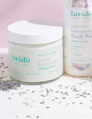 Lavido - Natural Aromatic Body Lotion | Non-Toxic, Clean Skincare (Lavender, 8.45 fl oz | 250 ml)
