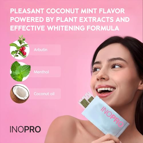 InoPro Teeth Whitening Strips 14-Day Kit - Peroxide-Free