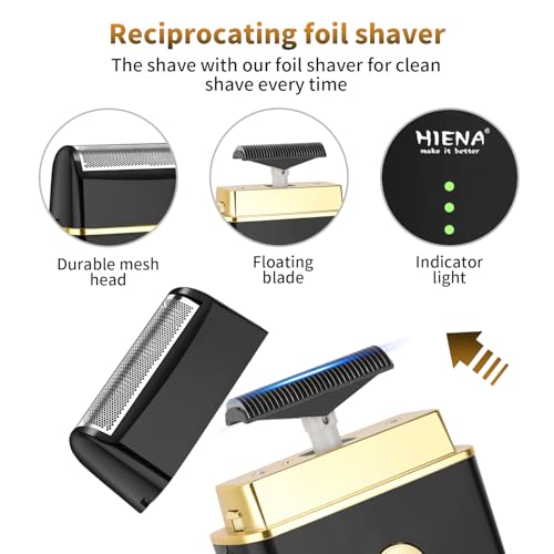 Professional Cordless Hair Clipper Kit with Beard Trimmer & 8 Guide Combs