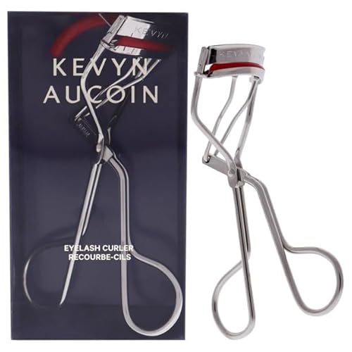 Kevyn Aucoin The Eyelash Curler: Easy use. Long-lasting curl of lashes effect. Wide opening. Stainless steel with two red lash cushions. Pro makeup artist tool for before & after mascara application