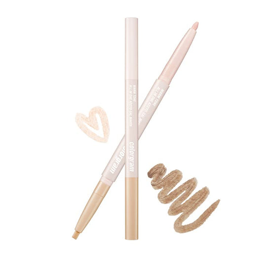 COLORGRAM Under Eye Highlighter Stick 01 Warm Tone | Silky-Smooth Long-Lasting Highlighter & Contouring Stick for Smudge-Proof, Shining Daily Makeup | K-Beauty Face Highlighters & Luminizers