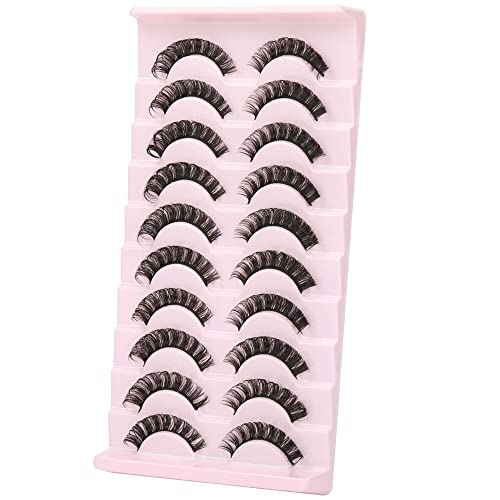 Russian Volume Faux Mink False Eyelashes - 10 Pairs