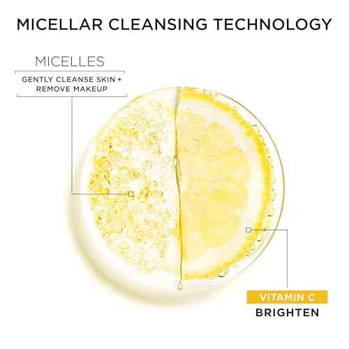 Garnier SkinActive Micellar Water Gift Set, Face Cleansing Holiday Skin Care Kit with Travel Size Micellar Facial Cleansers, Includes Original, Waterproof and Vitamin C Formulas, 1 Kit