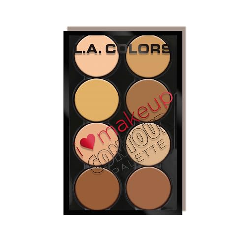 L.A. COLORS I Heart Makeup Contour Palette - 8 Shades