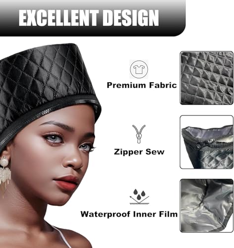 Heat Cap for Deep Conditioning - 10-Level Thermal Hair Steamer
