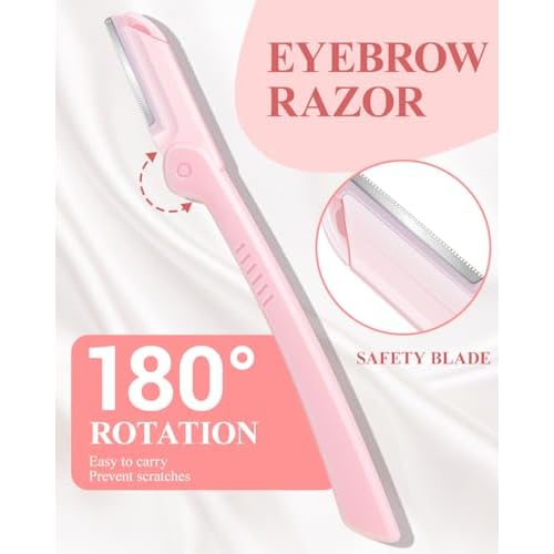 MORGLES Eyebrow Tweezers for Women Facial Hair, 10 in 1 Eyebrow Kit with Pimple Popper and Blackhead Remover Tools, Precision Ingrown Hair Tweezers Set with Travel Bag, Grooming Beauty Set