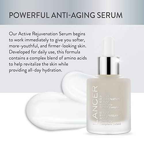 Lancer Skincare Active Rejuvenation Serum with Triple Dermal Complex, Daily Anti-Aging Face Serum, 1 Fluid Ounce