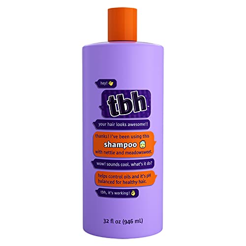 TBH Kids Shampoo - Tween and Teen Shampoo for Oily Hair,Sulfate and Paraben Free Shampoo - 32 oz