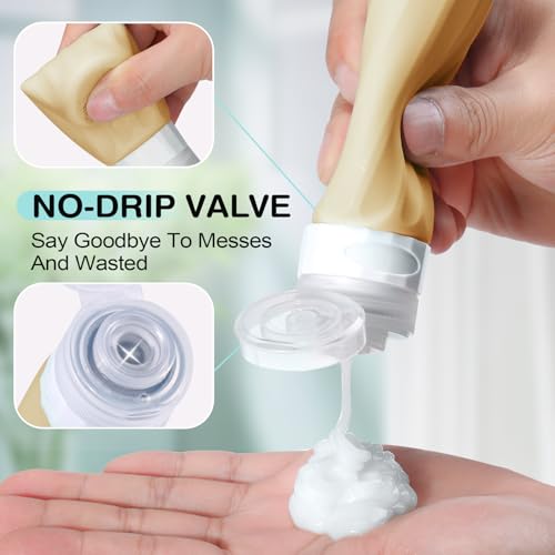 TSA Approved Travel Bottles 14 Pack - BPA-Free Silicone Leak Proof