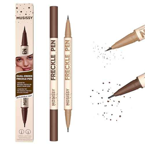 2-in-1 Dual Ended Freckle Pen,Waterproof Microblading Freckle Maker with Precision Tip & Natural Freckle Sizd dot for Realistic 24H Freckle Makeup.