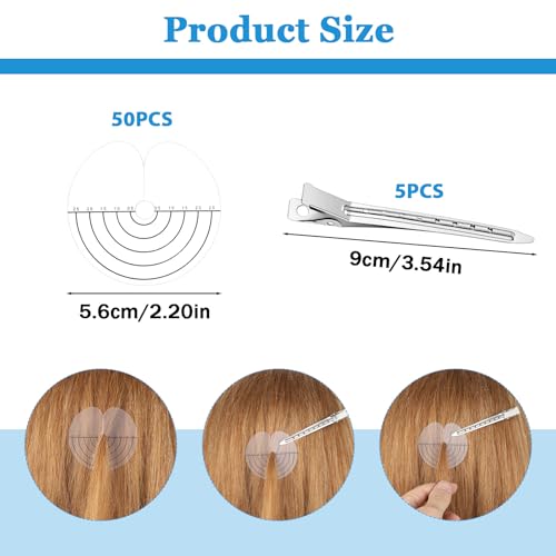 50pcs Heat Shield Guards for Hair Extensions with Clips