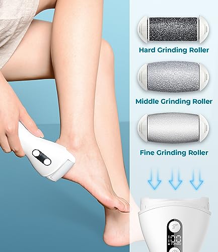 Rechargeable Electric Foot Callus Remover, IPX7 Waterproof Pedicure Tool