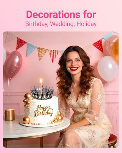 Schmoopy Crown Tiara for Adult Women Birthday Party Decorations