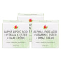 Reviva Labs DMAE Cream with Alpha Lipoic Acid, Vitamin C Ester - DMAE Lift and Firm Cream for Neck and Face - Skin Firming and Moisturizing Cream, 3-Pack (2 oz Each)