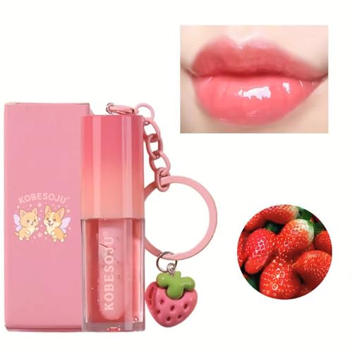 Puppy Kiss Lip Gloss with Keychain Charm - Hydrating Fruity Flavor