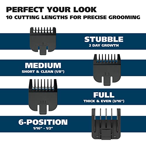 Wahl Groomsman Battery-Operated Beard Trimmer for Mustache & Beard