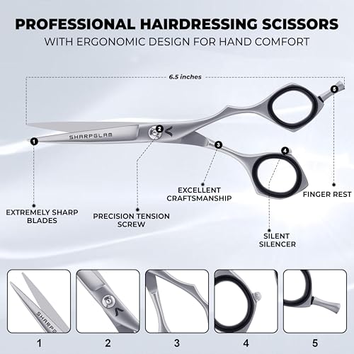 Professional Hair Cutting Scissors 6" – Japanese Stainless Steel Shears