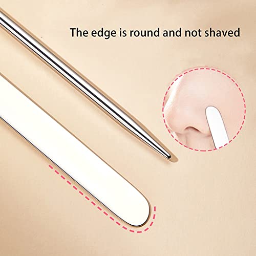 Stainless Steel Makeup Spatula 6-Pack - Foundation Mixer Tool