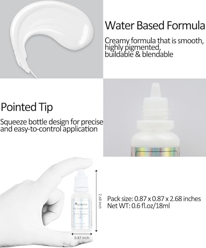 Mysense Red White Blue Face Paint - Water Based, 0.6oz